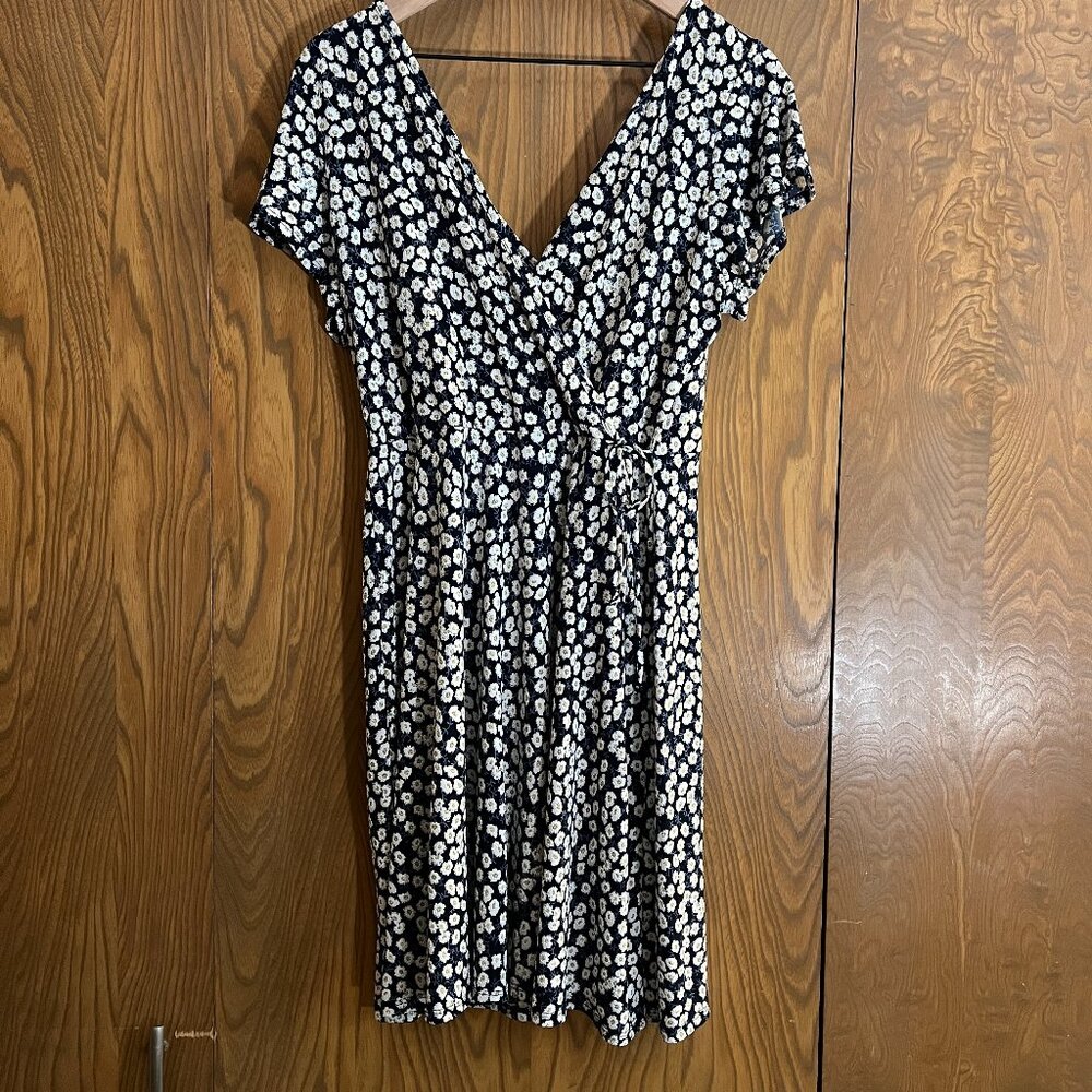 Gilli floral print faux wrap dress